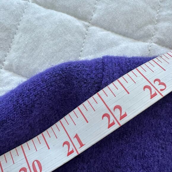 ATHLETA Womens Sweater Small Purple Merino Wool Blend V-Neck Westwood Casual - Picture 13 of 14